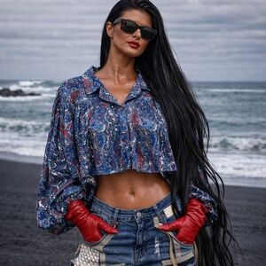 Vintage Reworked Top (M/L)